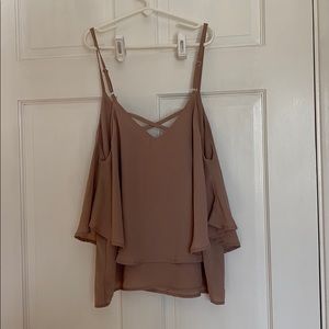 Casual spaghetti strap blouse